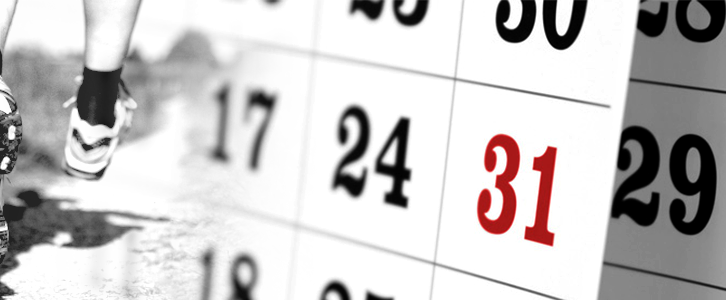 calendrier d'entraînement pour trouver du temps pour courir