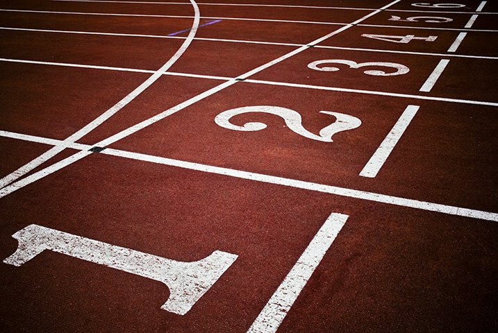 la piste d'athlétisme
