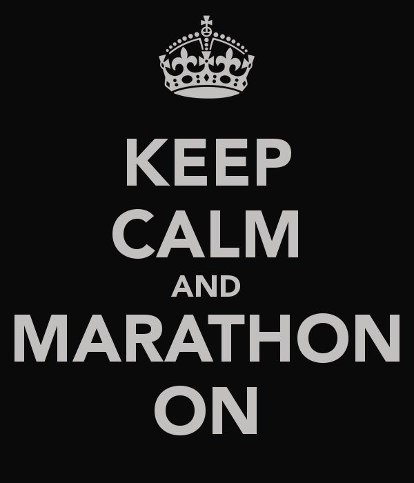 Keep calm and marathon
