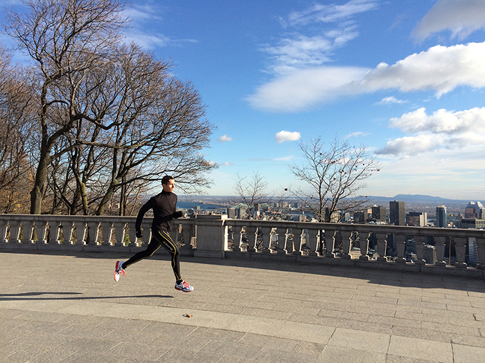 Courir le tour du mont royal et profiter des paysages de montreal depuis le chalet
