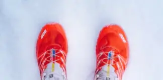 Courir dans la neige ou faire du trail running en s’amusant ! Chaussure de trail running salomon s-lab sense ultra 3, ideale pour courir dans la neige