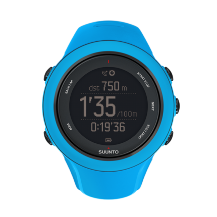 test de la montre running suunto ambit 3 sport bleu