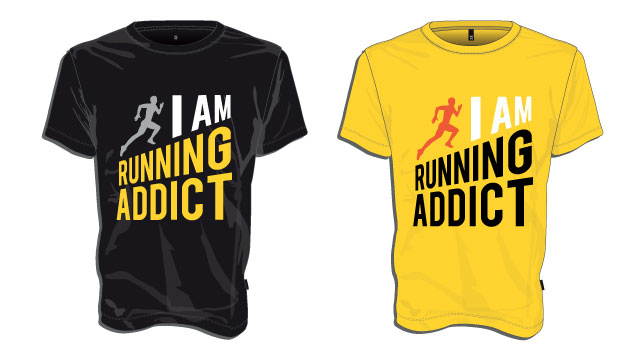 le t-shirt running addict en crowdfunding