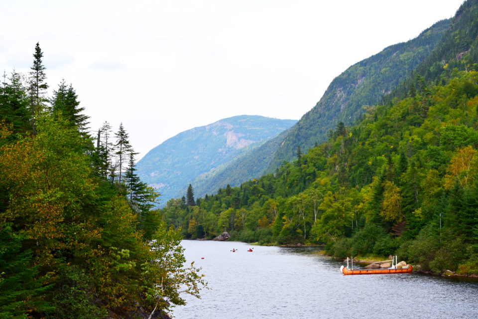 La rivière Malbaie à Charlevoix - en plein UTHC