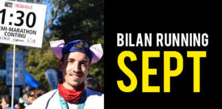 Bilan Running Septembre 2016 : Non prépa controlée Bilan Running Septembre 2016 : Non prépa controlée
