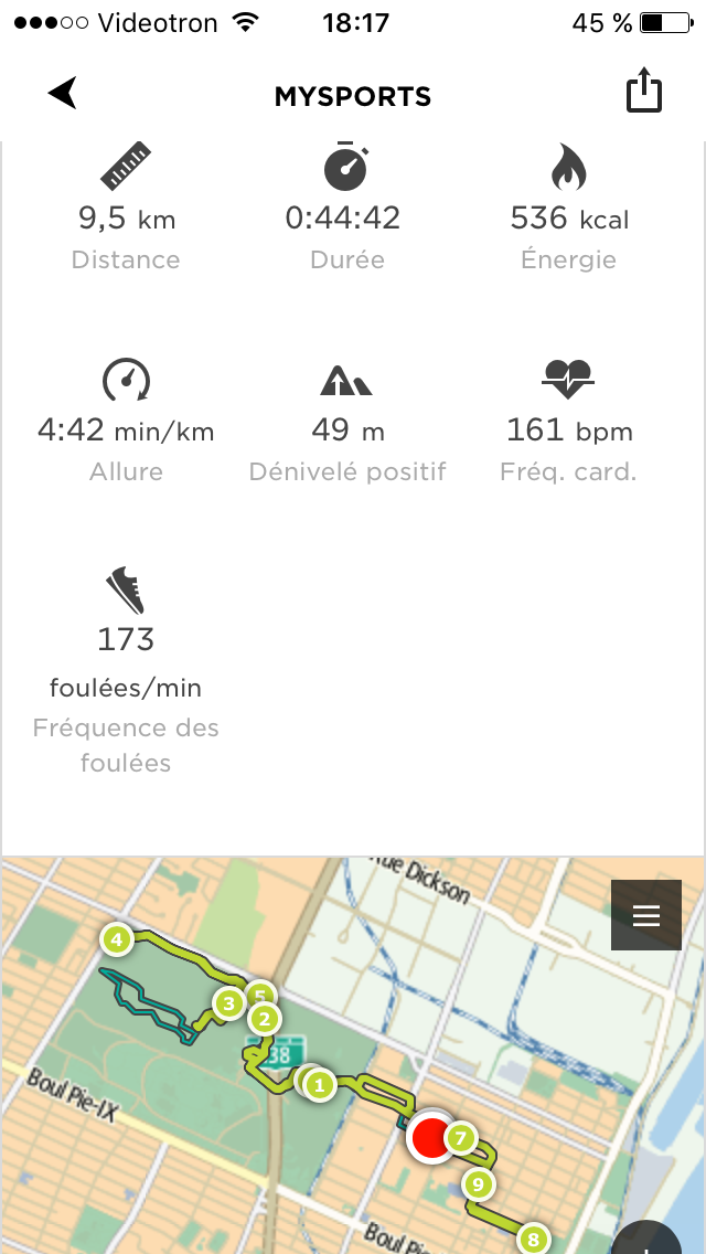 l'application tomtom my sport pour tomtom runner 3 cardio music