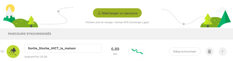 mode itinéraire de la montre gps tomtom runner 3 cardio music