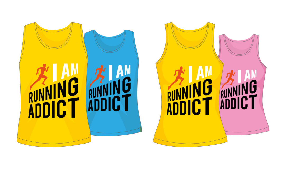 t-shirt running addict