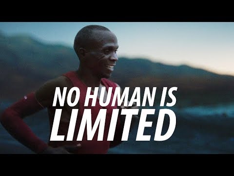 Eliud Kipchoge et son slogan NO human is limited