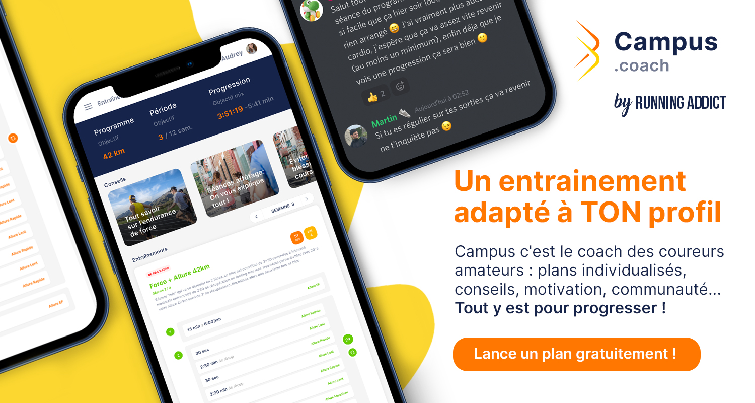 plan d'entrainement individualisé campus running addict