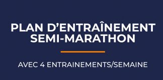 Plan d’entraînement semi-marathon 4 séances sur 12 semaines plan d'entrainement semi-marathon 4 séances par semaines 12 semaines pour 1h35 1h40 1h45