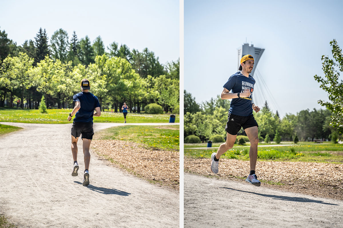 Courir avec la Boston pour le marathon