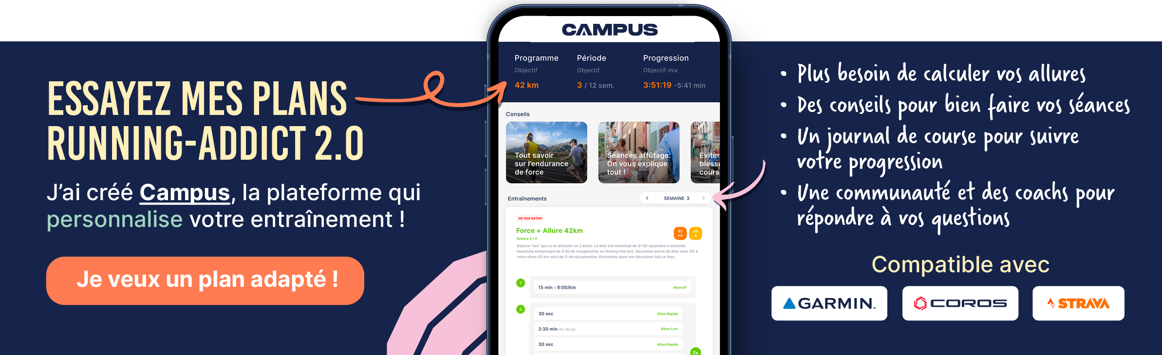 Plans entraînement campus.coach